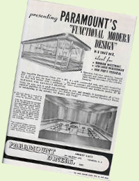 Vintage Paramount Diner advertising