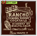 B & B Rancho - Sold Out!